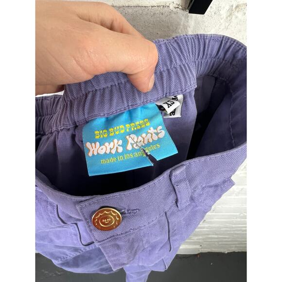 Big Bud Press Women's Cropped Purple Utility Pant Straight Leg Purple Size XSP - Picture 5 of 7